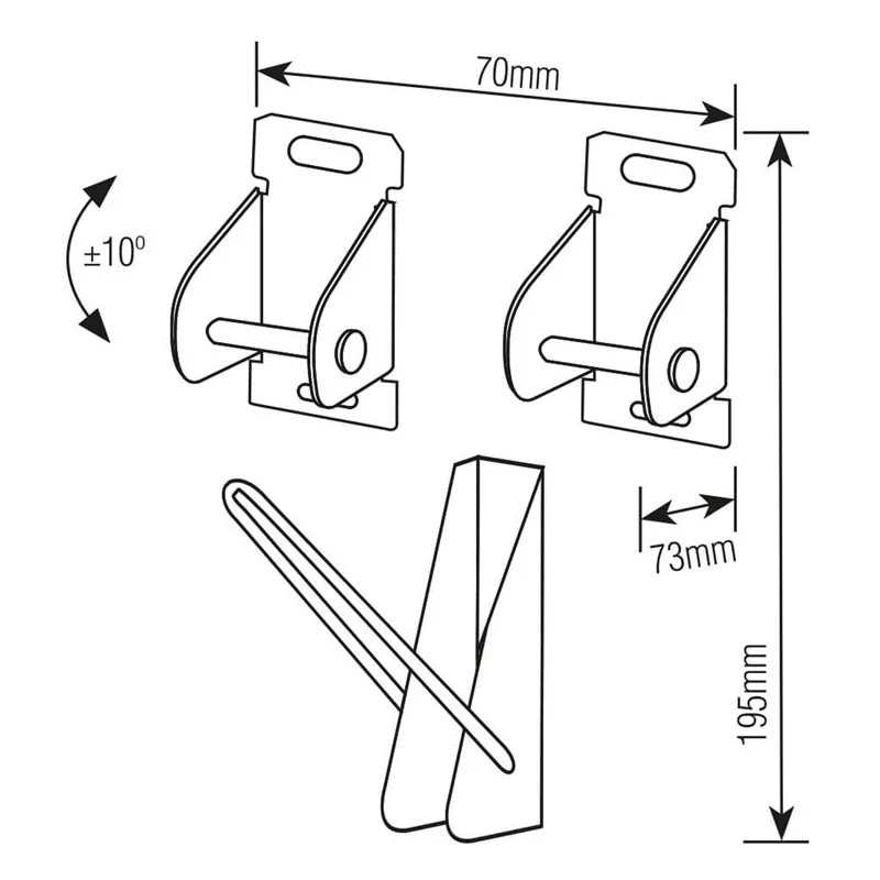 SOPORTE UNIVERSAL CON INCLINACION DE 10” A 85” SBRUB910