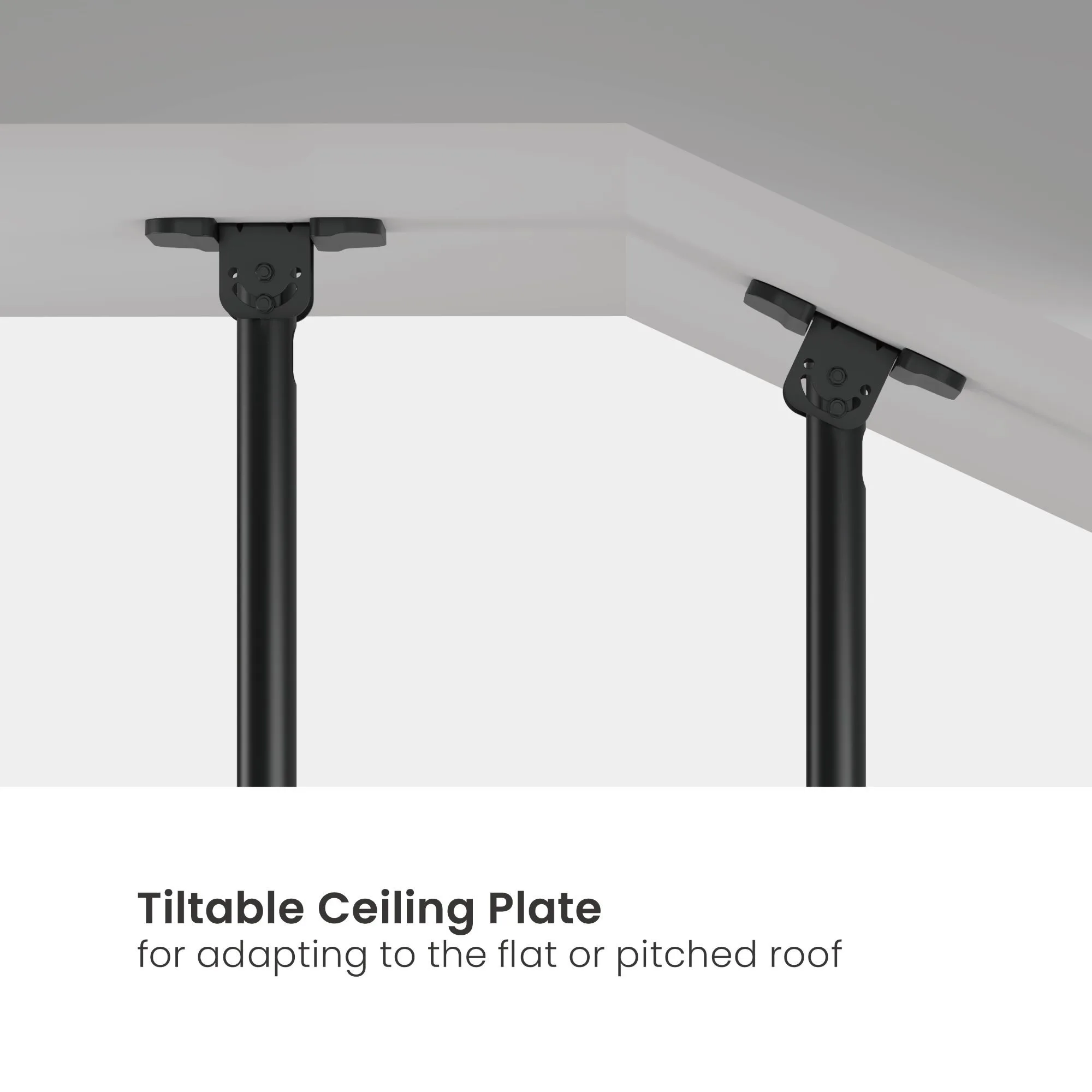 Soporte de Techo  para TVs Grandes de Alta Carga  50" a 100" - 80KG  Inclinable Sbrp1568XL  Brasforma