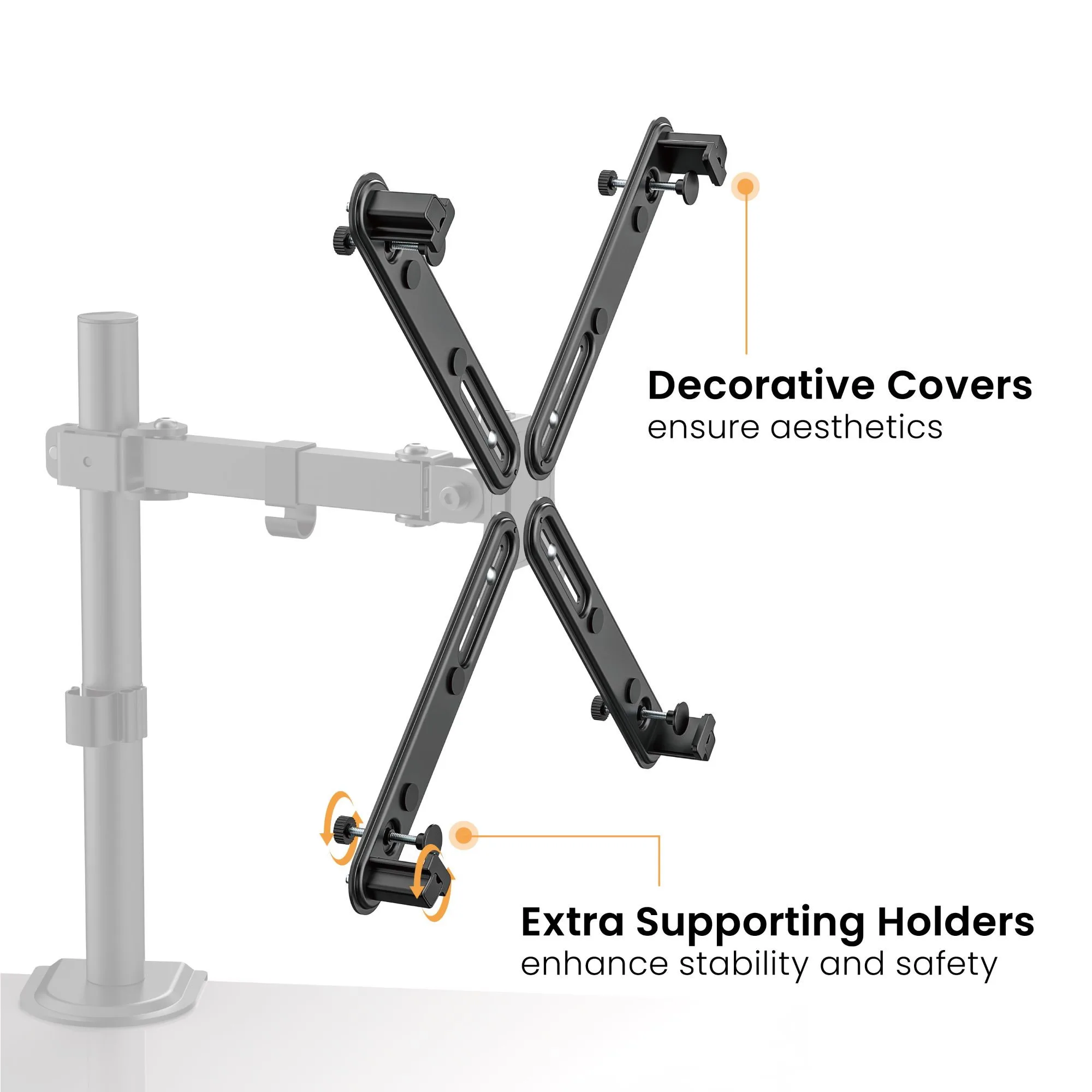 Adaptador para Monitores sin VESA  17"~32"  10kg  SBRMA11 - Brasforma