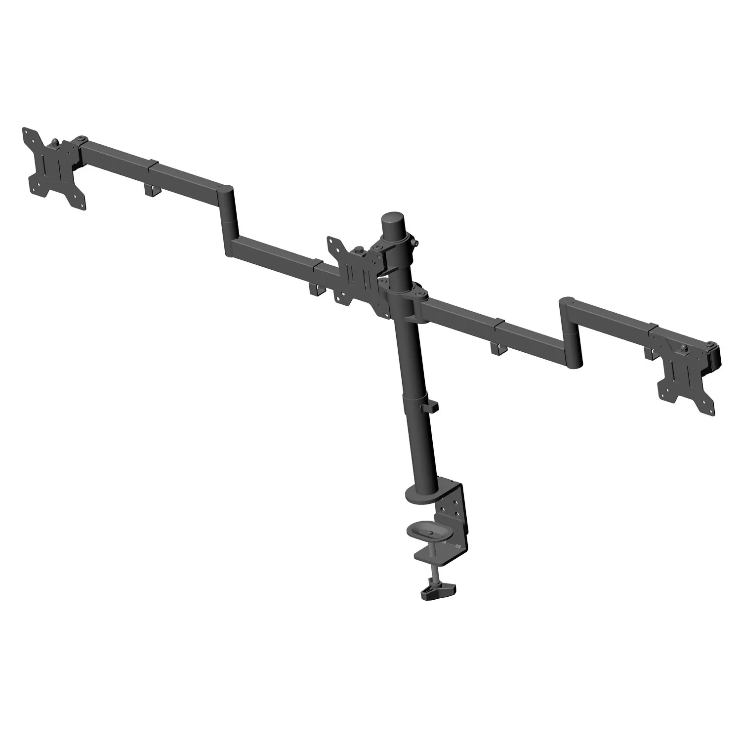 Soporte para 3 monitores 13" a 27" Articulado 360°  24Kg  C034