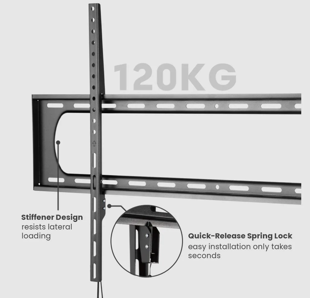 Soporte para TV Grande de  Alta Carga FIJO  60" a 120" 120kg  SBRP73-69F